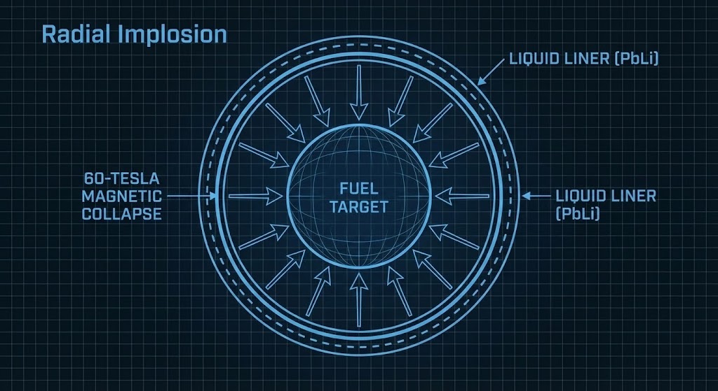 Radial Compression Diagram