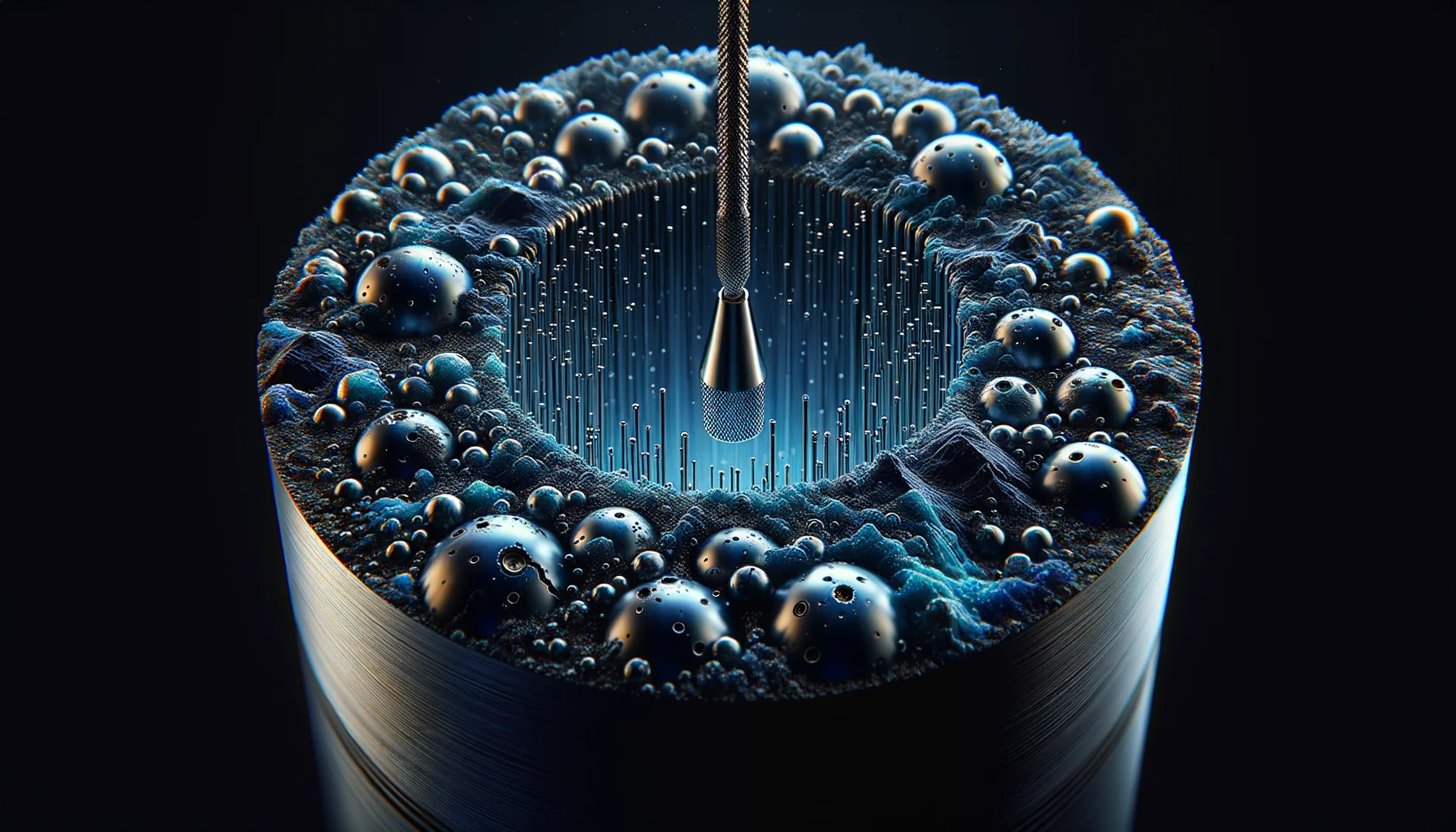 Electrode Erosion — Tungsten Anode Tip After Thousands of DPF Pulses