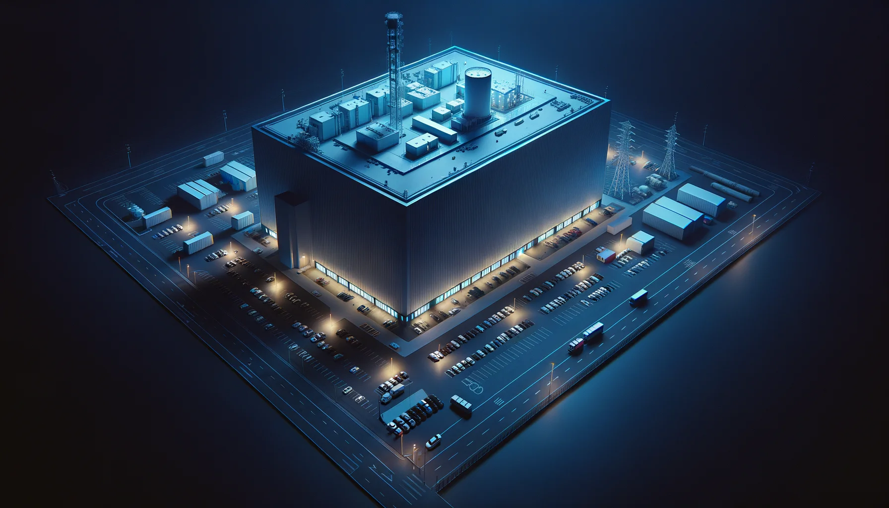 SF-1 Facility — 900 m² Industrial Building Housing a Fusion Reactor