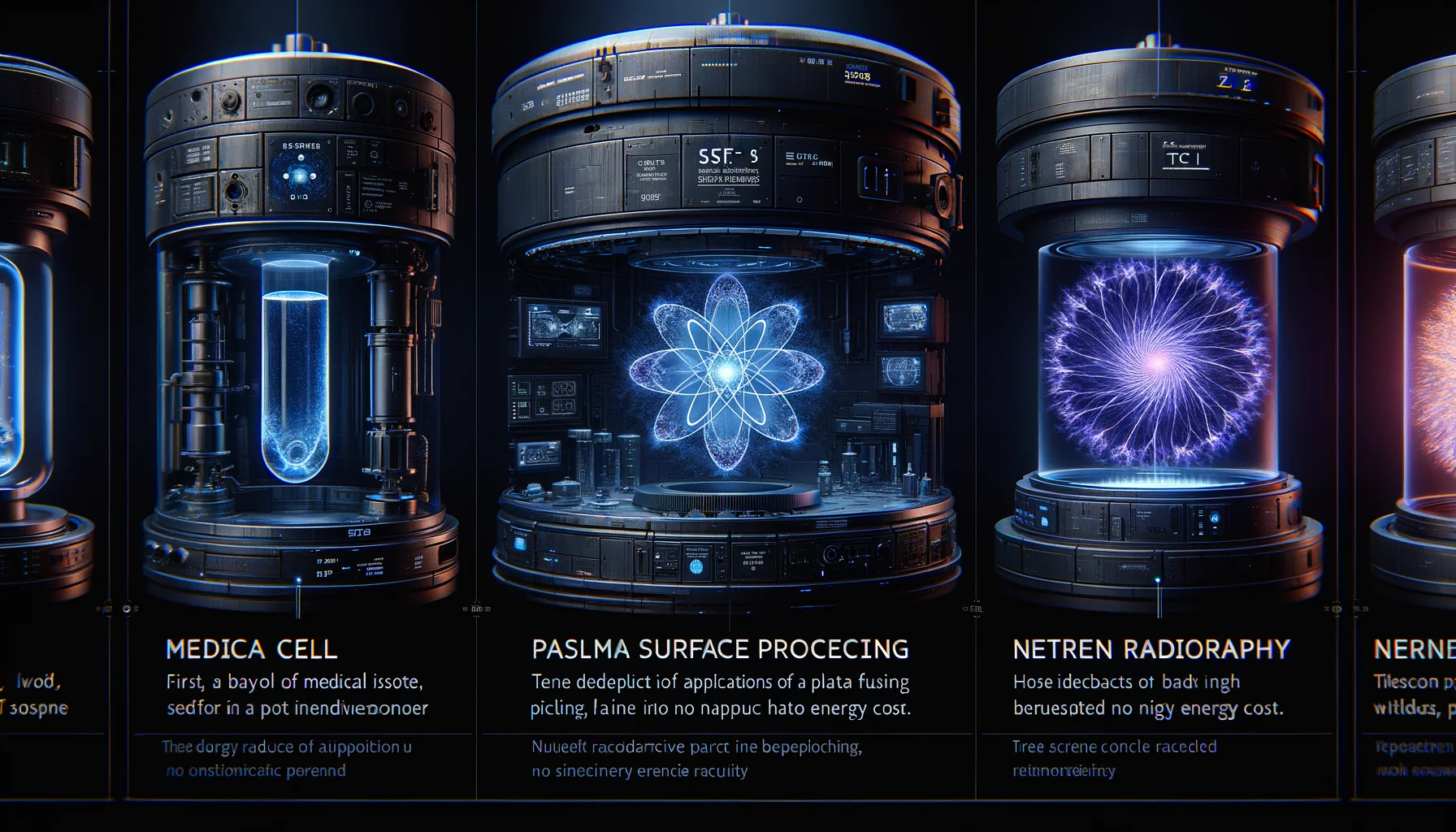 SF-1 Platform Applications — Isotopes, Plasma Processing, Neutron Imaging